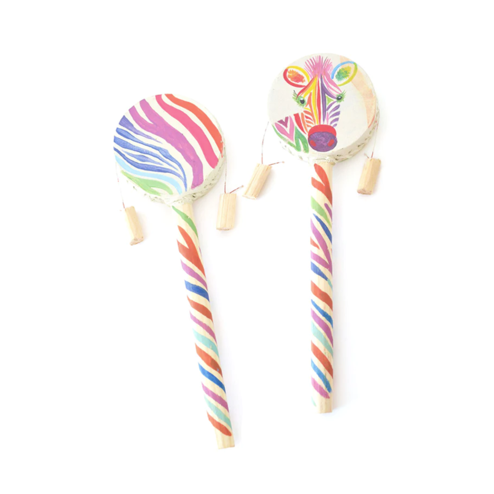 SINGLE SPIN DRUM RAINBOW ZEBRA