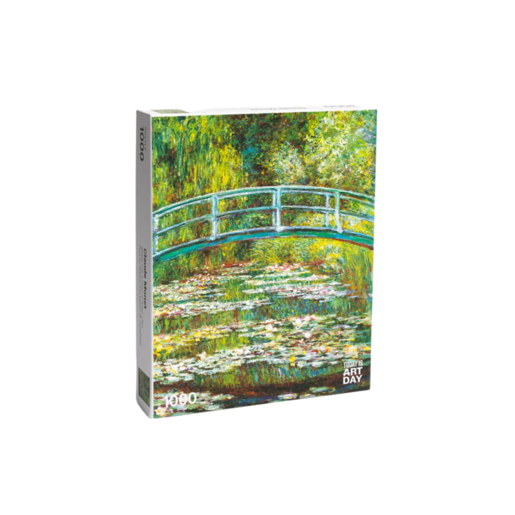 PUZZLE MONET BRIDGE OVER A POND OF WATER LILIES