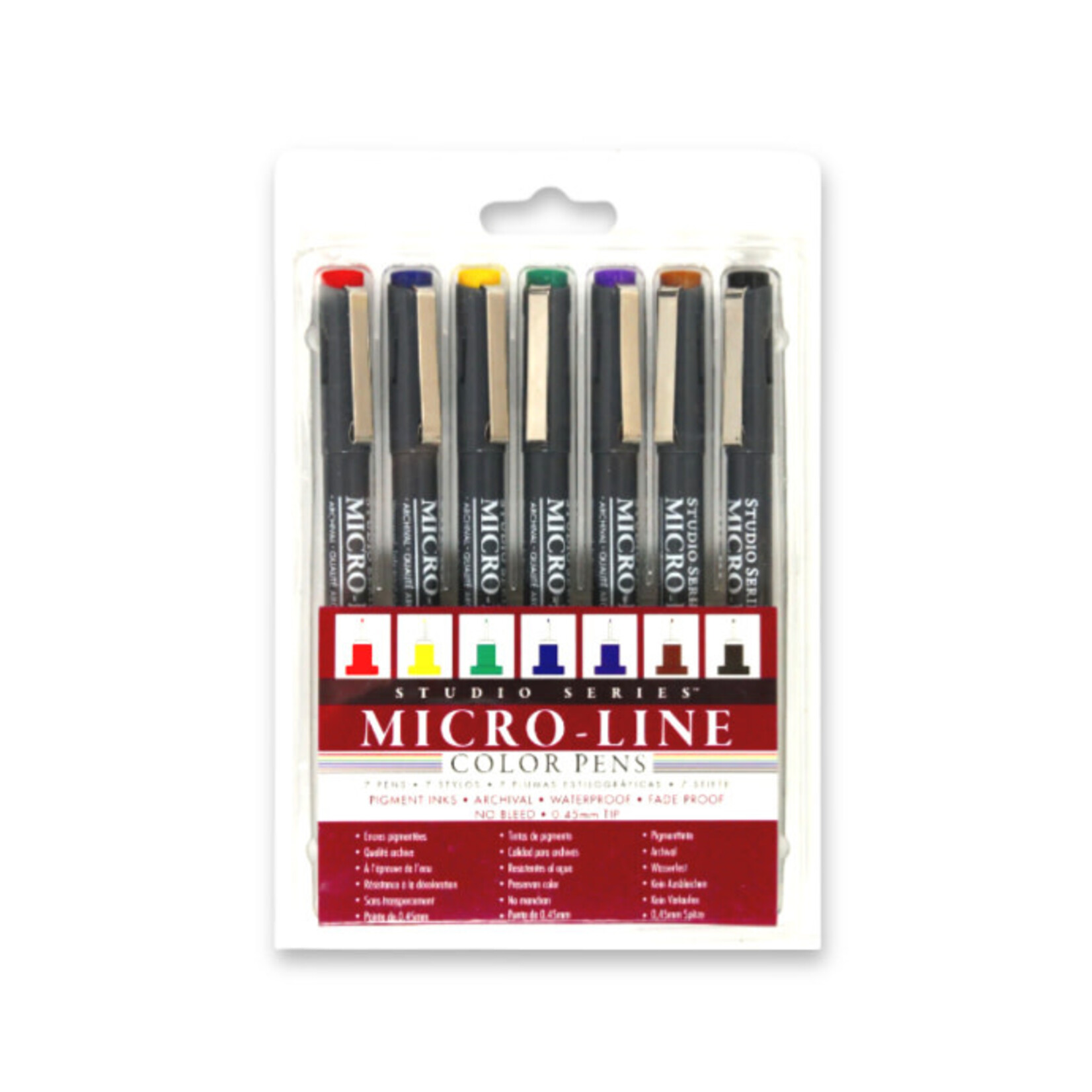STUDIO SERIES COLORED MICRO LINE PEN SET