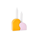 AREAWARE SEYMOUR CANDLE HOLDER ORANGE/PINK