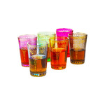 FAIRE (THE WINE SAVANT) MOROCCAN COLORED TEA/COFFE GLASSES