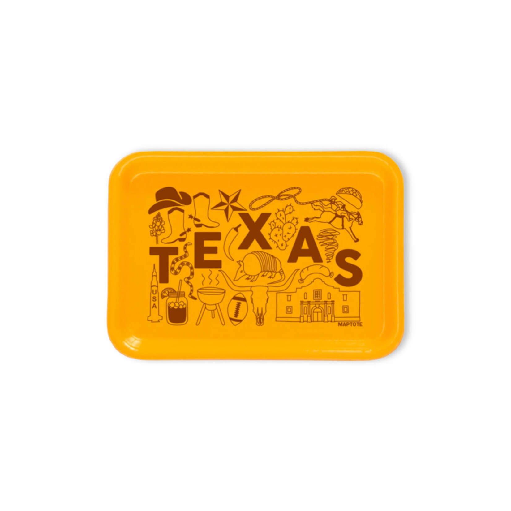 MAPTOTE TEXAS SMALL TRAY