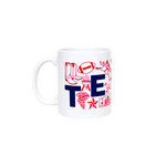 MAPTOTE TEXAS 11OZ CERAMIC COFFEE MUG