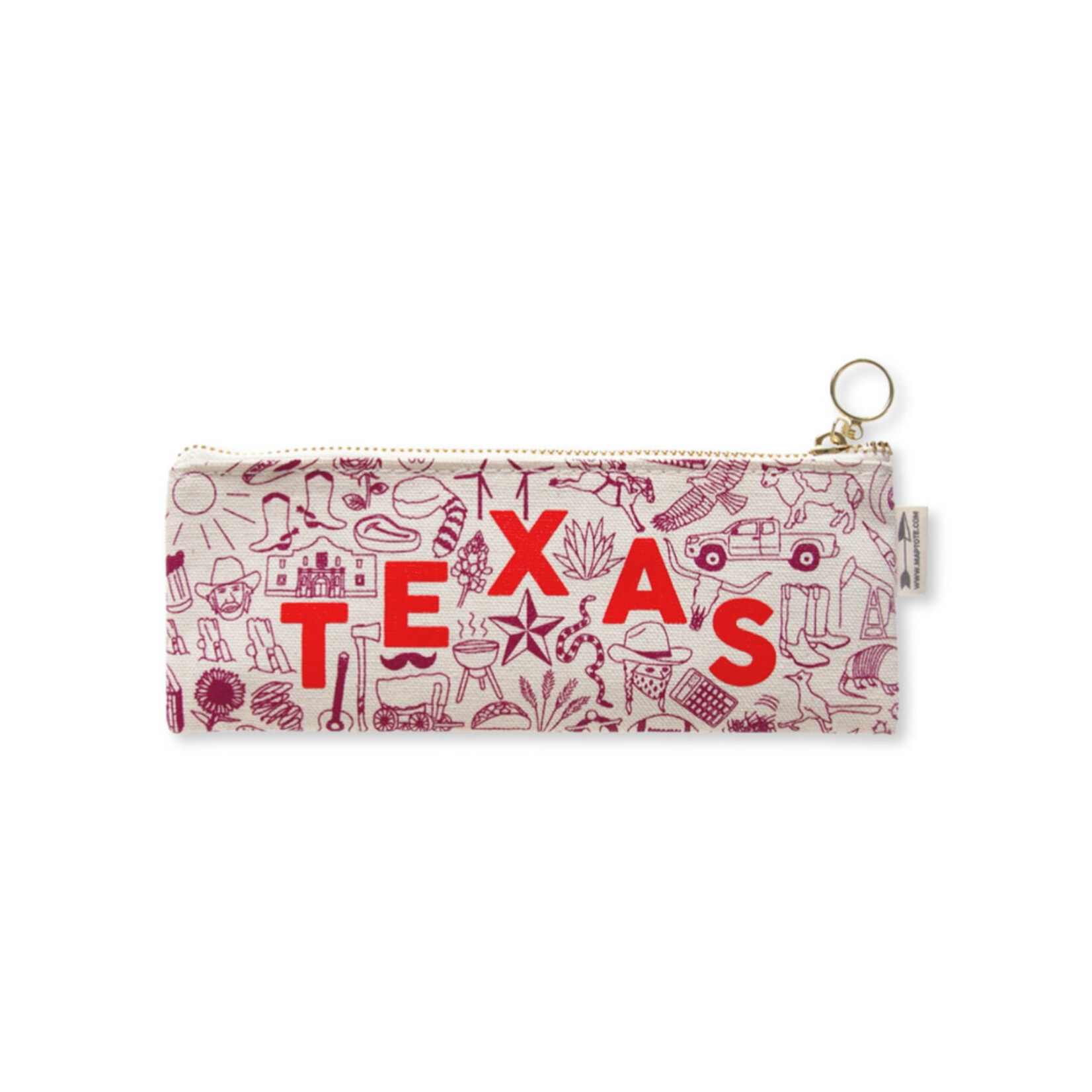 MAPTOTE TEXAS PENCIL POUCH
