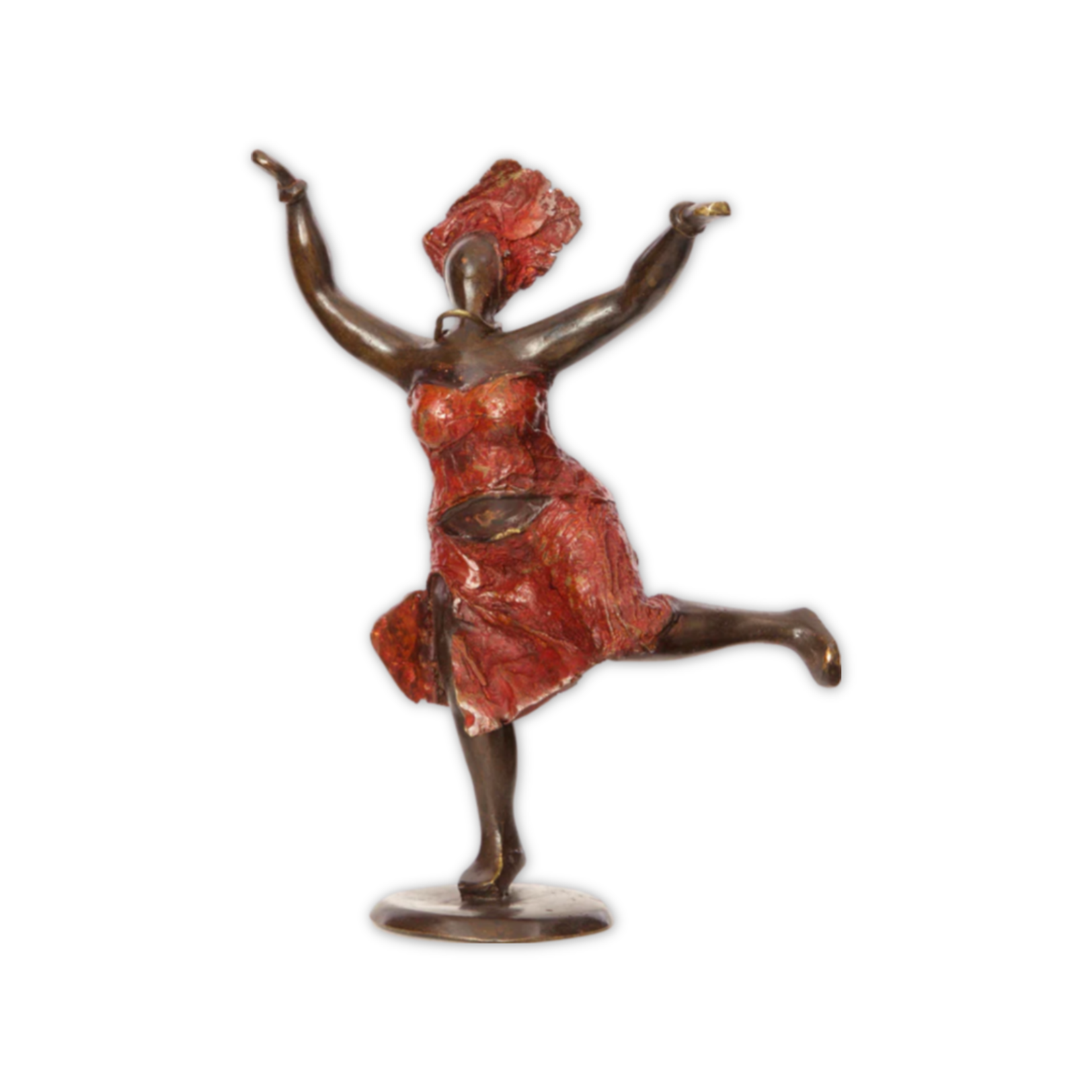 SWAHILI IMPORTS DANCING MAMA IN RED