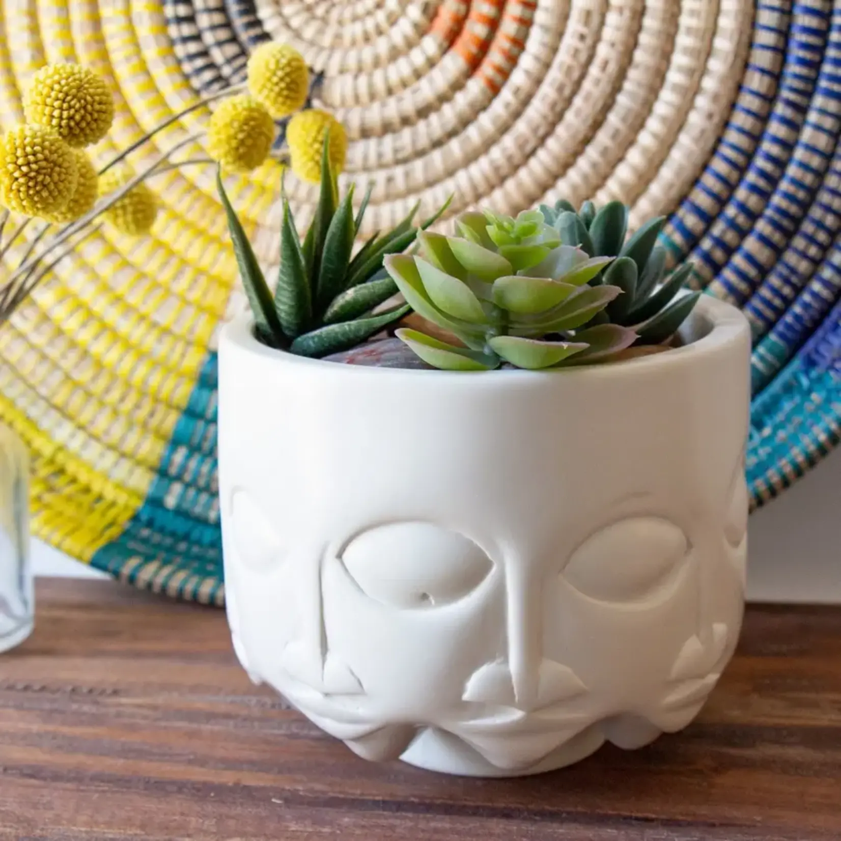 FAIRE (GLOBAL CRAFTS) SOAPSTONE DECORATIVE MAKONDE VASE