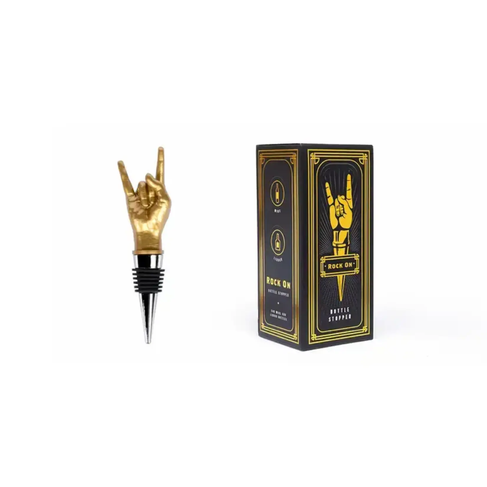 ROCK ON BOTTLE STOPPER