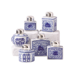 TWOS COMPANY CANTON COLLECTION TEA JARS VARIOUS