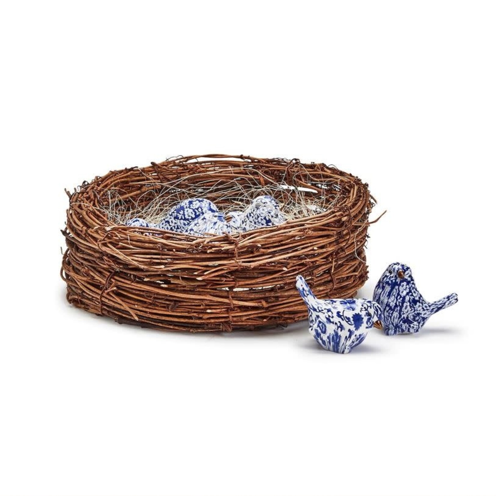 CHINOISERIE BLUE ROBIN DECORATIVE BIRD