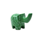 FAIRE (GLOBAL CRAFTS) SOAPSTONE ELEPHANT MEDIUM GREEN