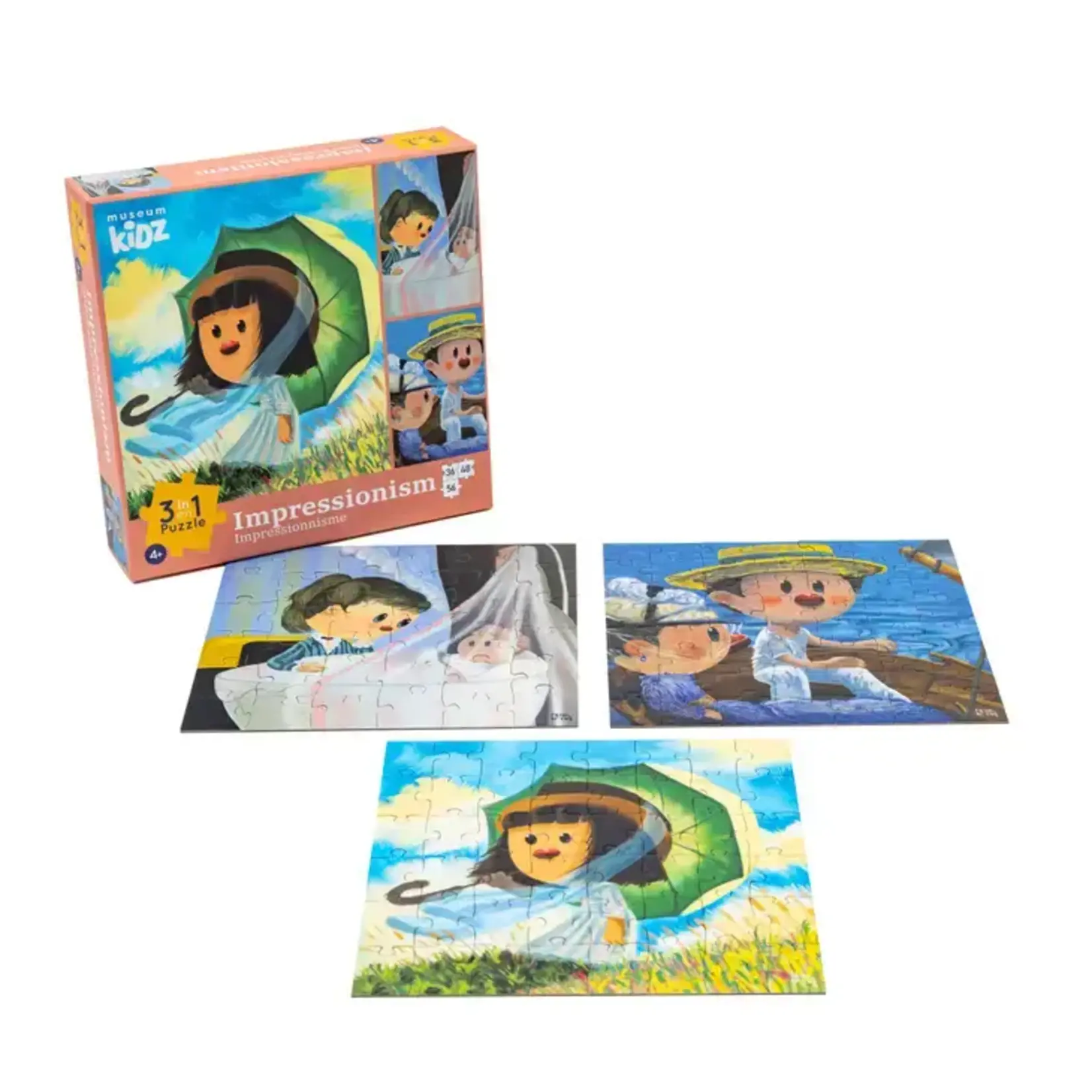 PUZZLE  IMPRESSIONISM  3 IN 1  MUSEUM KIDZ