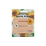 UNEMPLOYED PHILOSOPHERS GUILD GREAT FLOWERS OF ART HAIR PINS