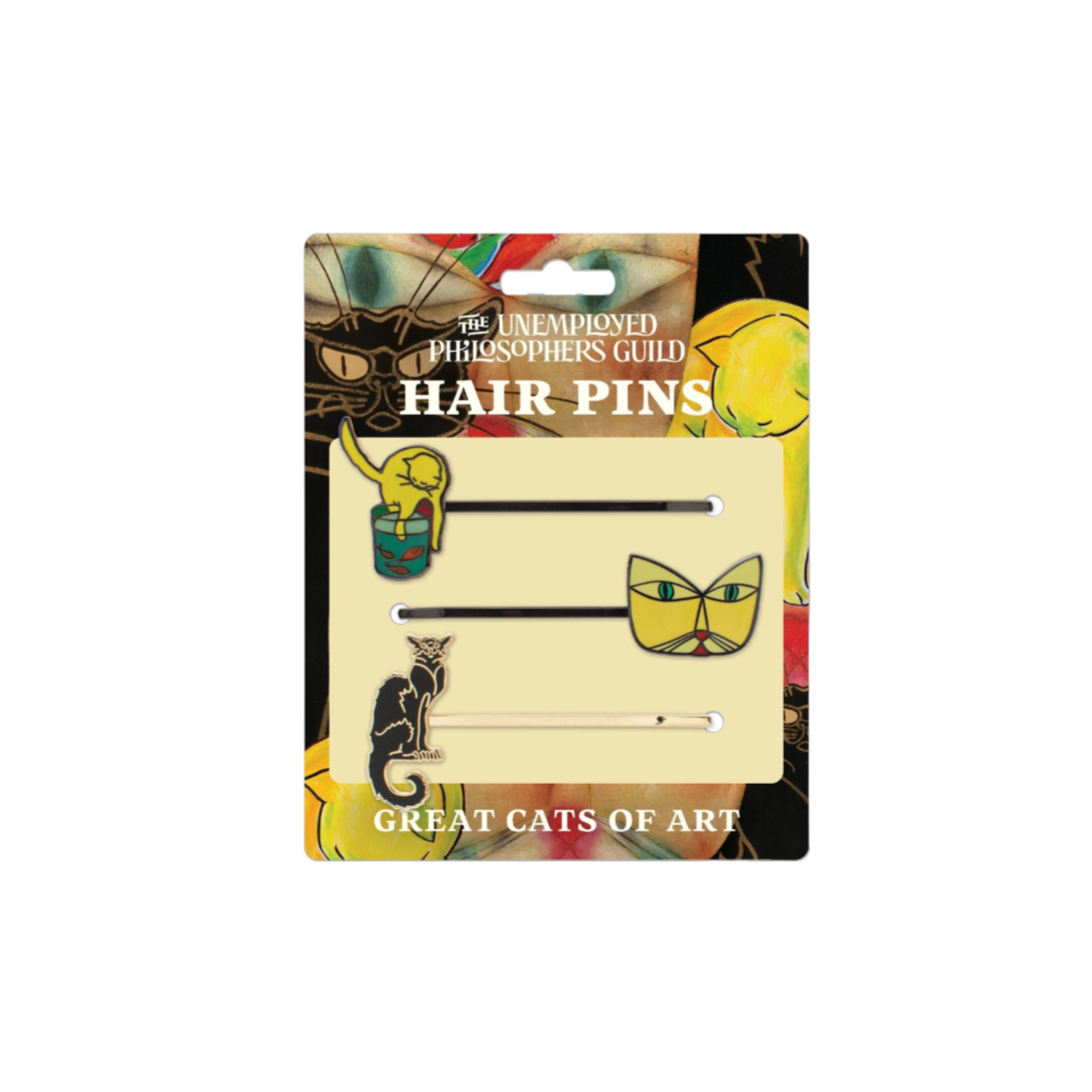 UNEMPLOYED PHILOSOPHERS GUILD GREAT CATS OF ART HAIR PINS