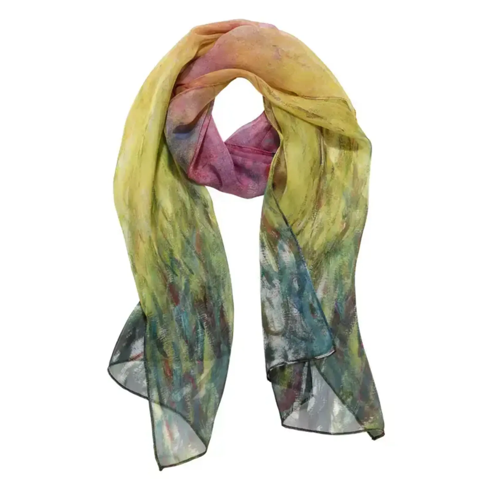 FAIRE (GALLERIA ENTERPRISES) WATERLILIES AT SUNSET SCARF