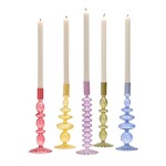 HAND BLOWN GLASS CANDLEHOLDERS