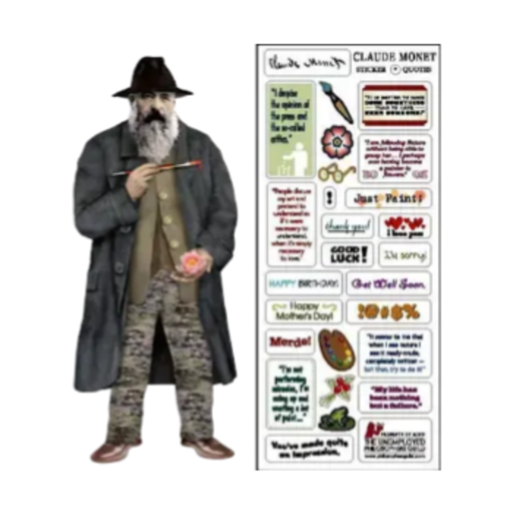 UNEMPLOYED PHILOSOPHERS GUILD CLAUDE MONET CARD