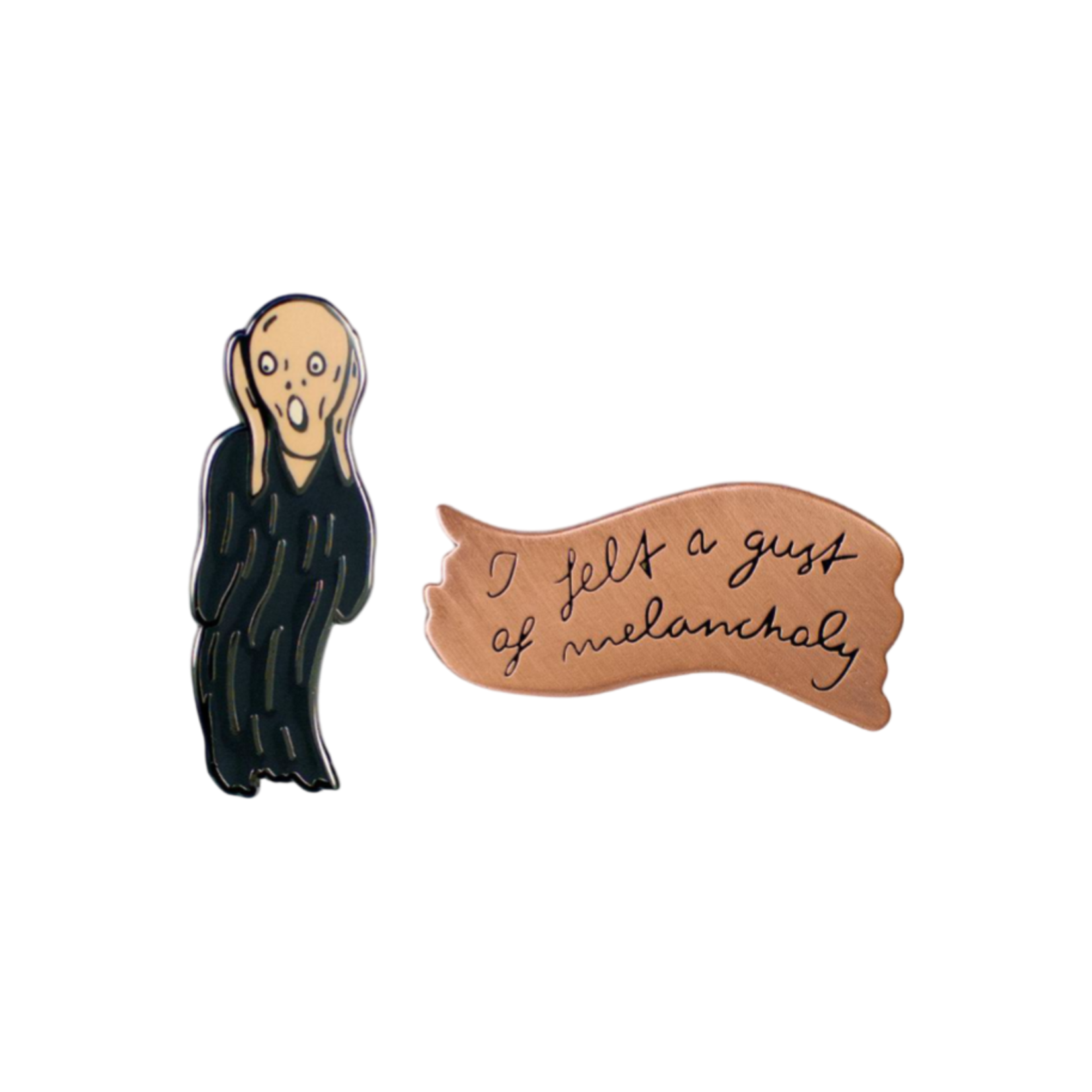 UNEMPLOYED PHILOSOPHERS GUILD SCREAM AND MELANCHOLY PINS