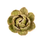 CHIVE CORAL 7 PEONY CERAMIC FLOWERS GREEN