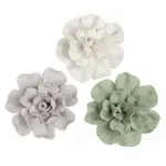 CHIVE CORAL MATTE FAUX FLOWERS ASSORTED