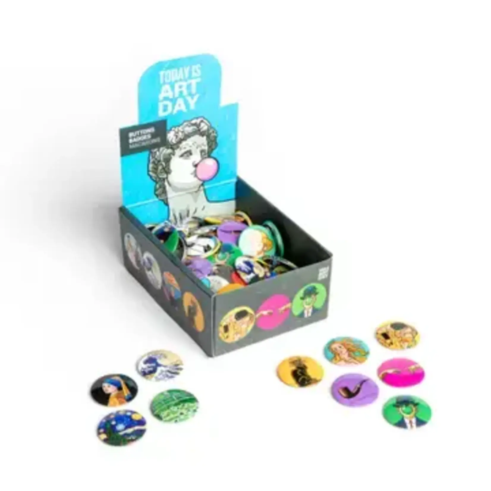 TODAY IS ART DAY BUTTON ASSORTED