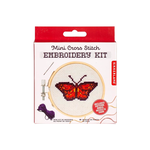 MINI CROSS STITCH EMBROIDERY KIT BUTTERFLY