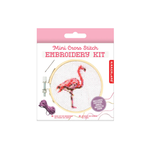 KIKKERLAND DESIGN MINI CROSS STITCH FLAMINGO