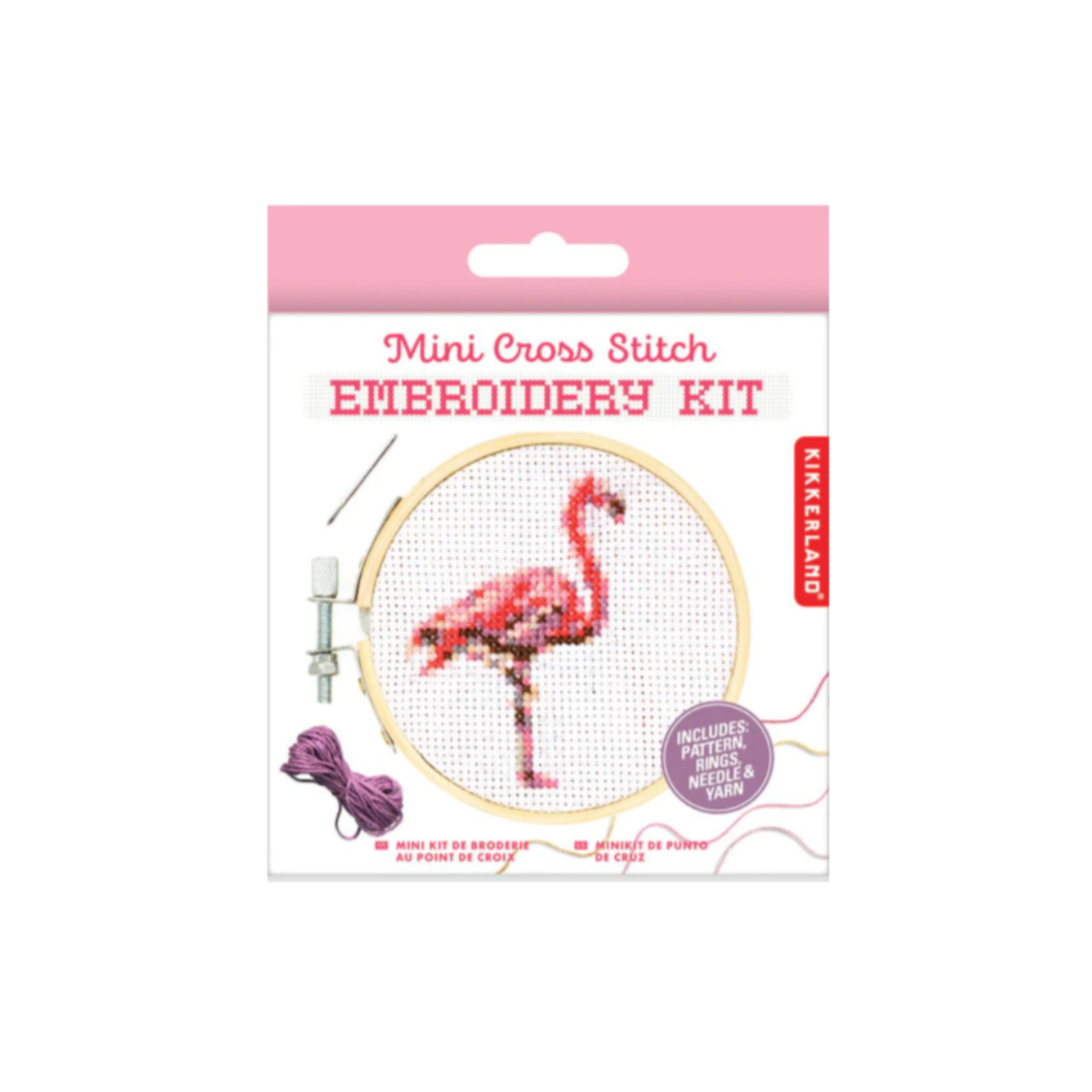 MINI CROSS STITCH FLAMINGO