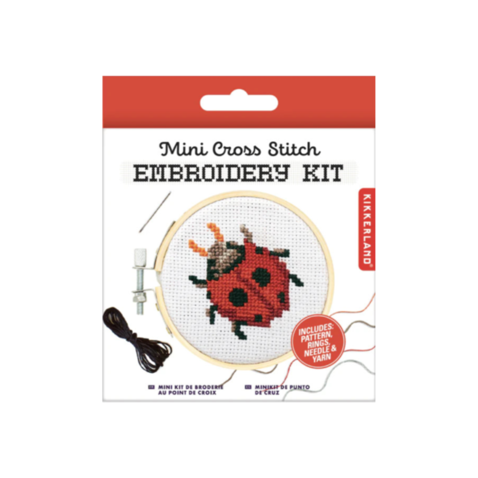 KIKKERLAND DESIGN MINI CROSS STITCH LADY BUG