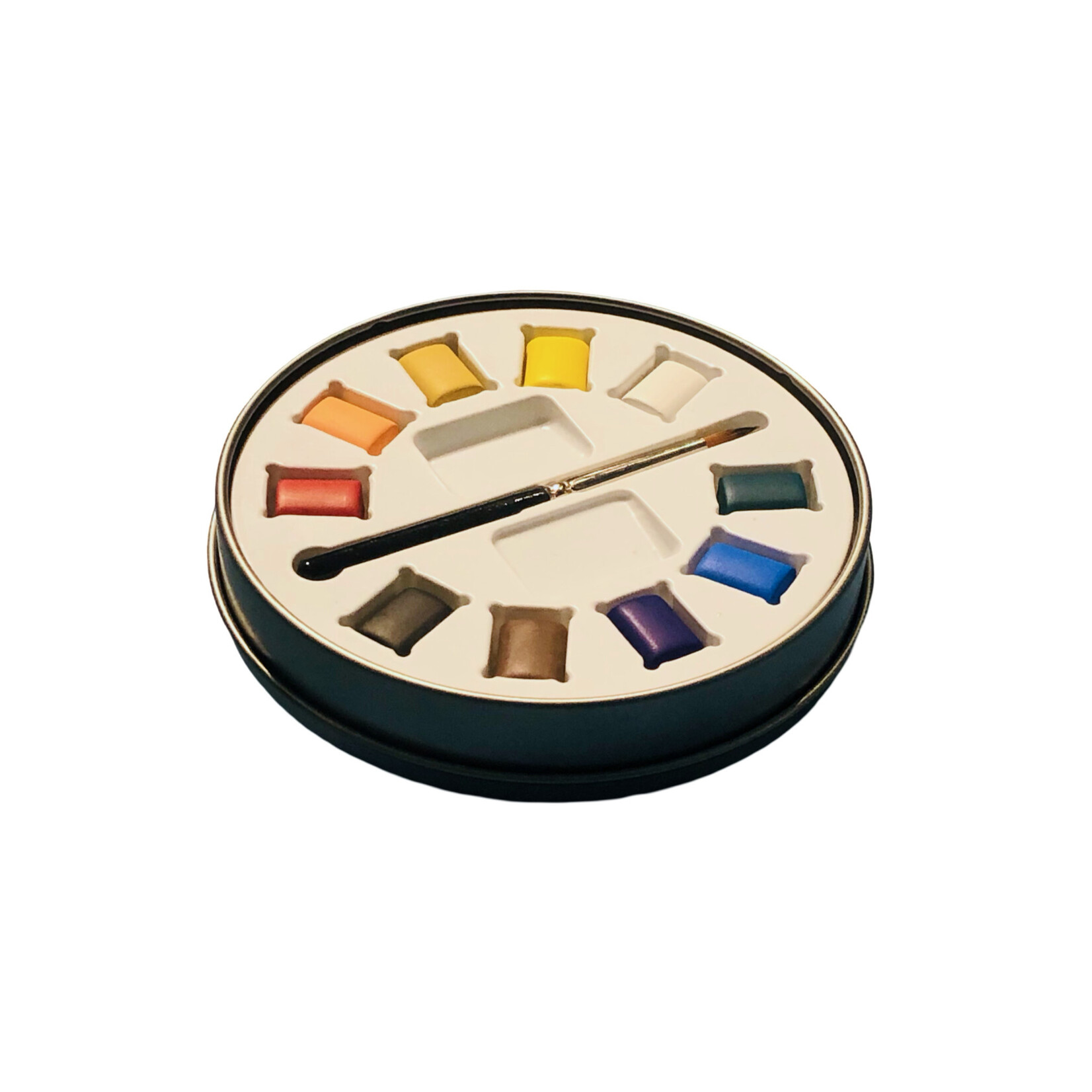 WATERLILIES ROUND TIN WATERCOLORS