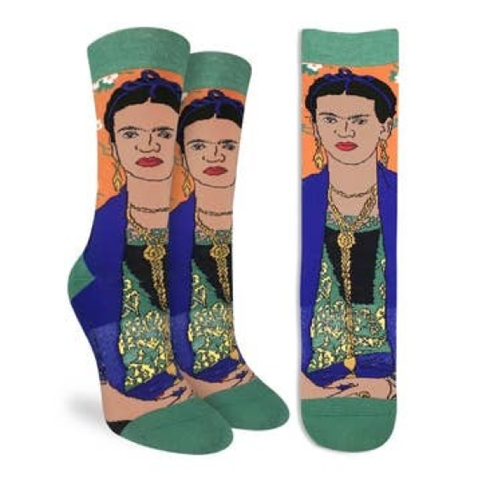 GOOD LUCK SOCK WOMENS FRIDA KAHLO SELF PORTRAIT SOCKS