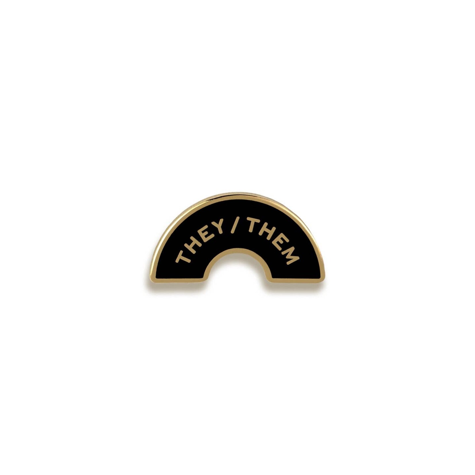 THEY THEM PRONOUN ENAMEL PIN