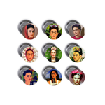 ASSORTED FRIDA KAHLO BUTTONS