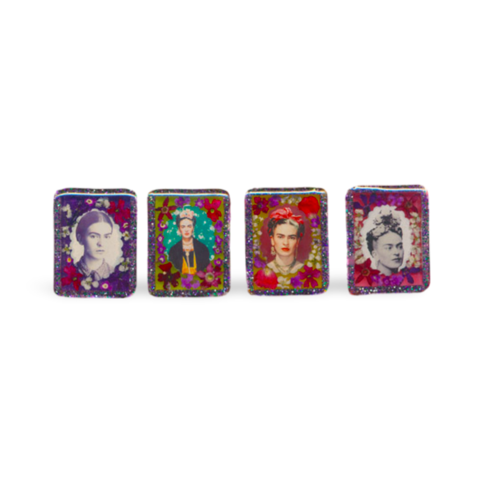 TESOROS TRADING COMPANY FRIDA FLORAL MAGNET