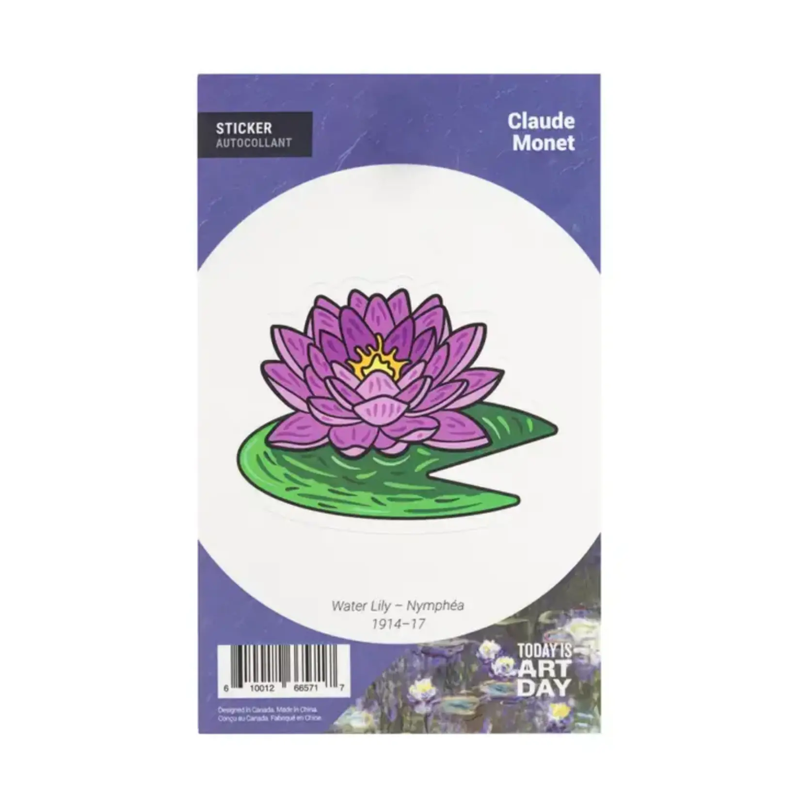 STICKER  WATER LILY MONET