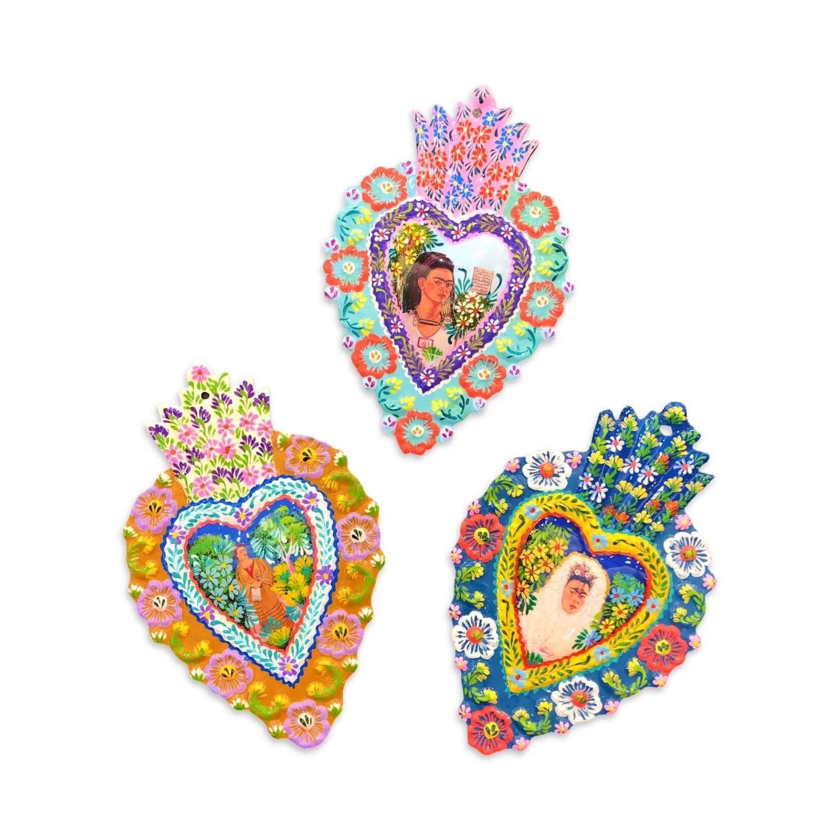 SMALL FRIDA PAINTED MILAGRO