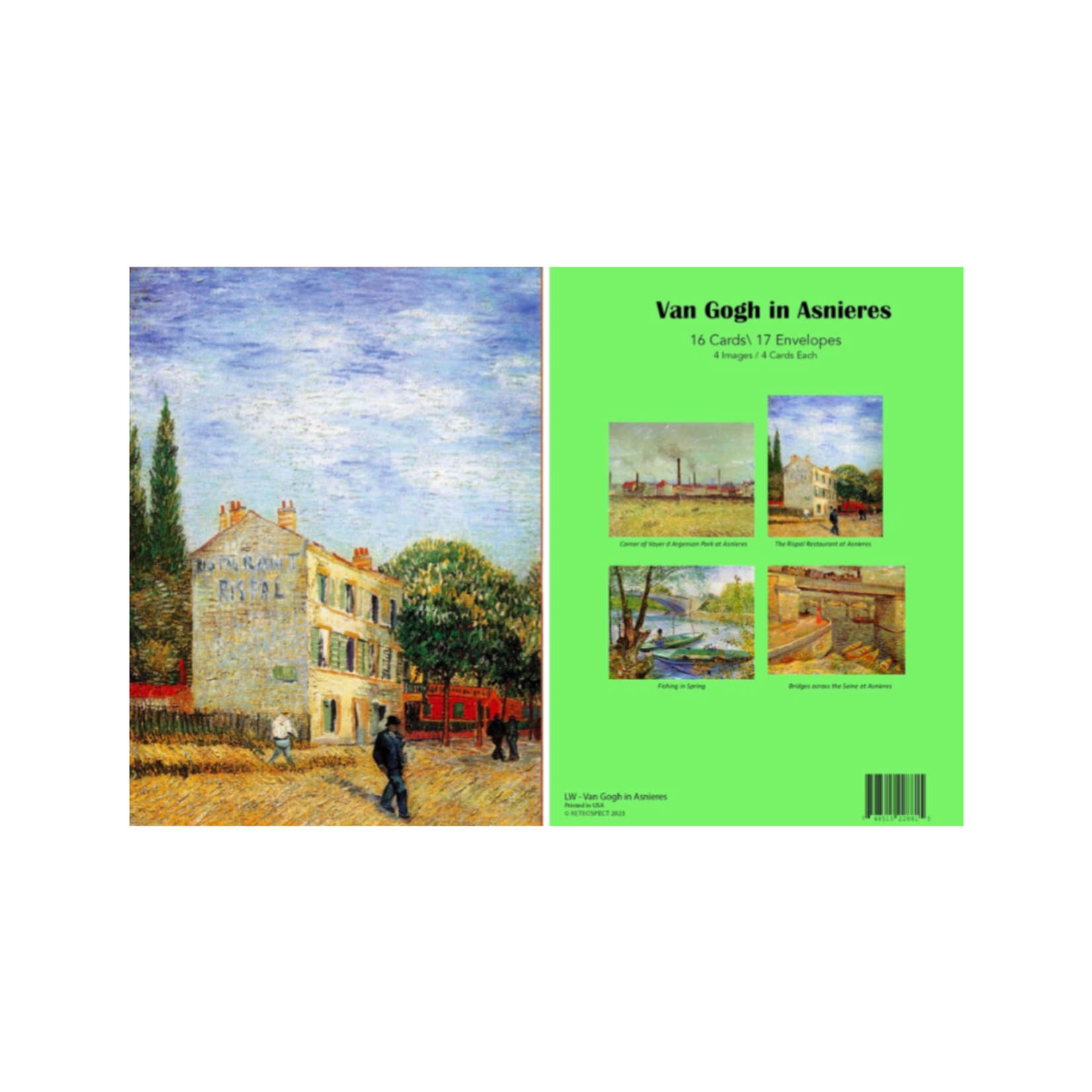 FAIRE (RETROSPECT GROUP) VAN GOGH ASNIERES BOXED NOTECARDS