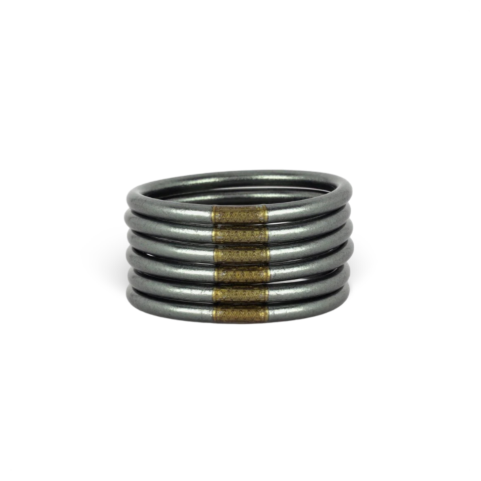 BUDHA GIRL GRAPHITE LRG ALL WEATHER BANGLES SERENITY PRAYER