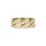 BUDHA GIRL VEDA BANGLES SET OF 6 IVORY