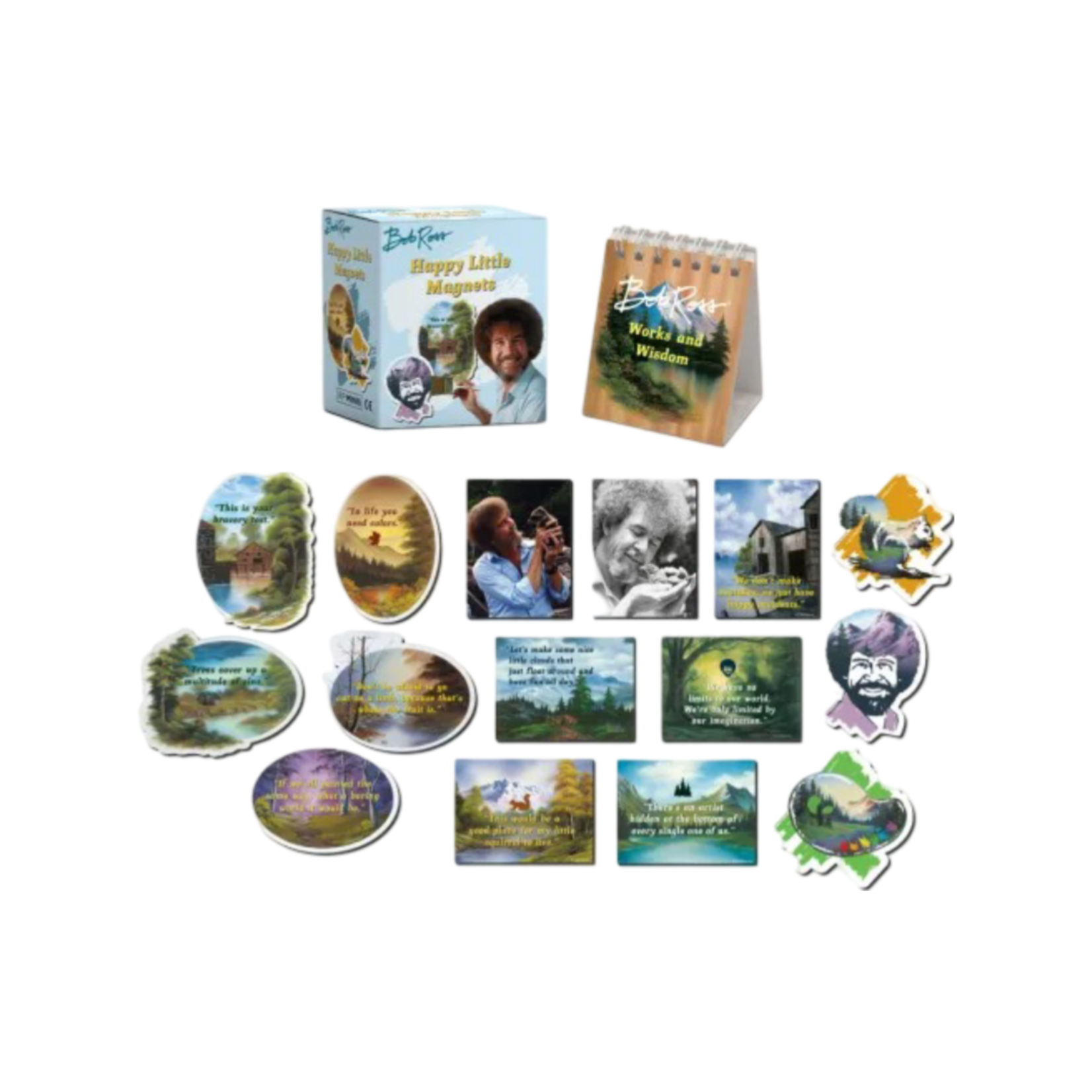 BOB ROSS HAPPY LITTLE MAGNETS