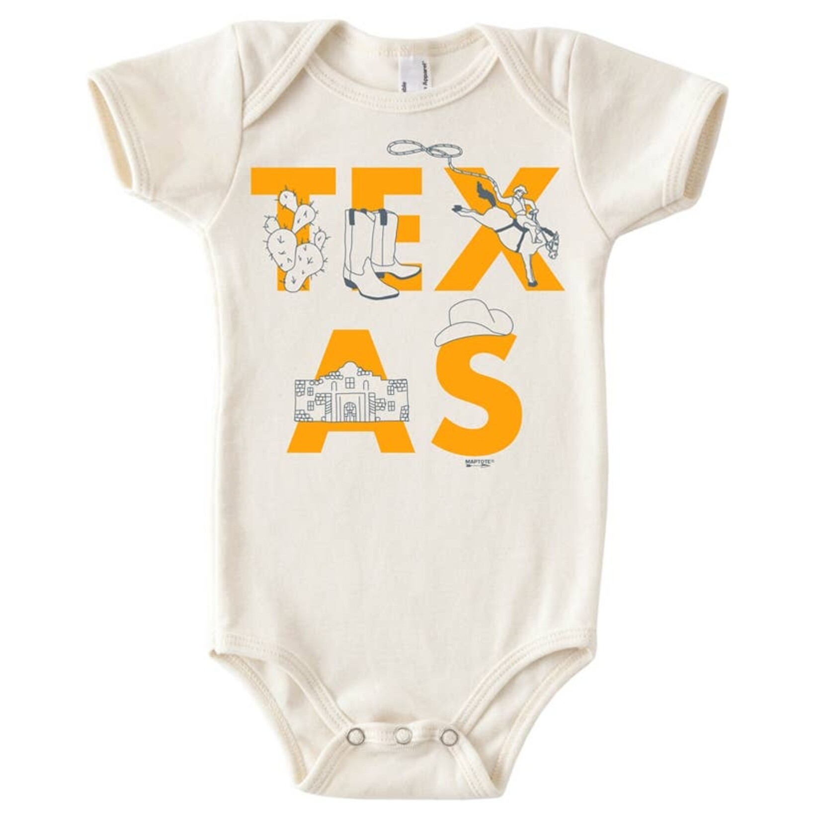 TEXAS FONT ONE PIECE  3- 6 MONTHS