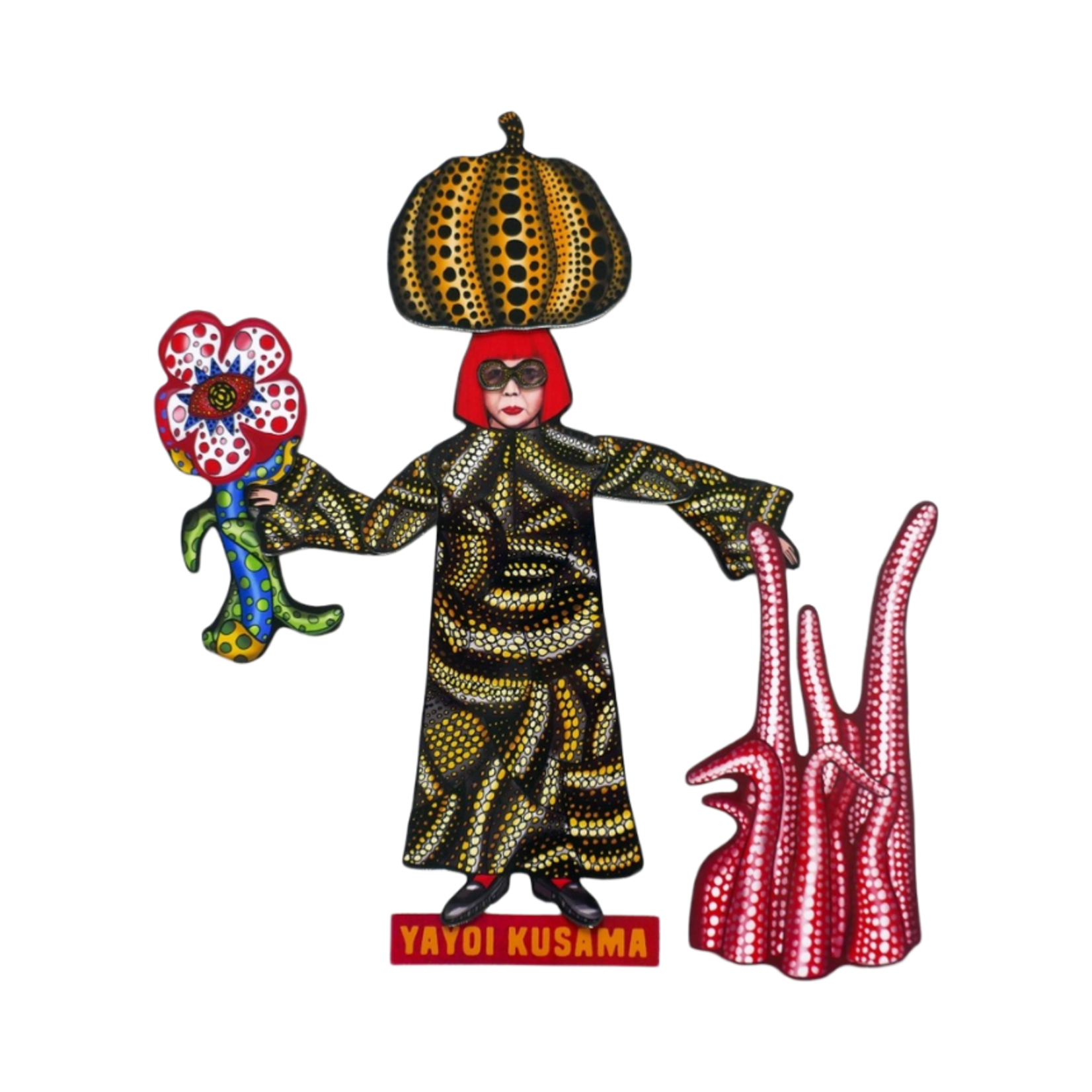 INTERACTIVE MAGNET SET OR DOLL YAYOI KUSAMA