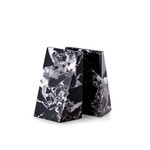 BEY BERK INTERNATIONAL BLACK MARBLE WEDGE BOOKEND