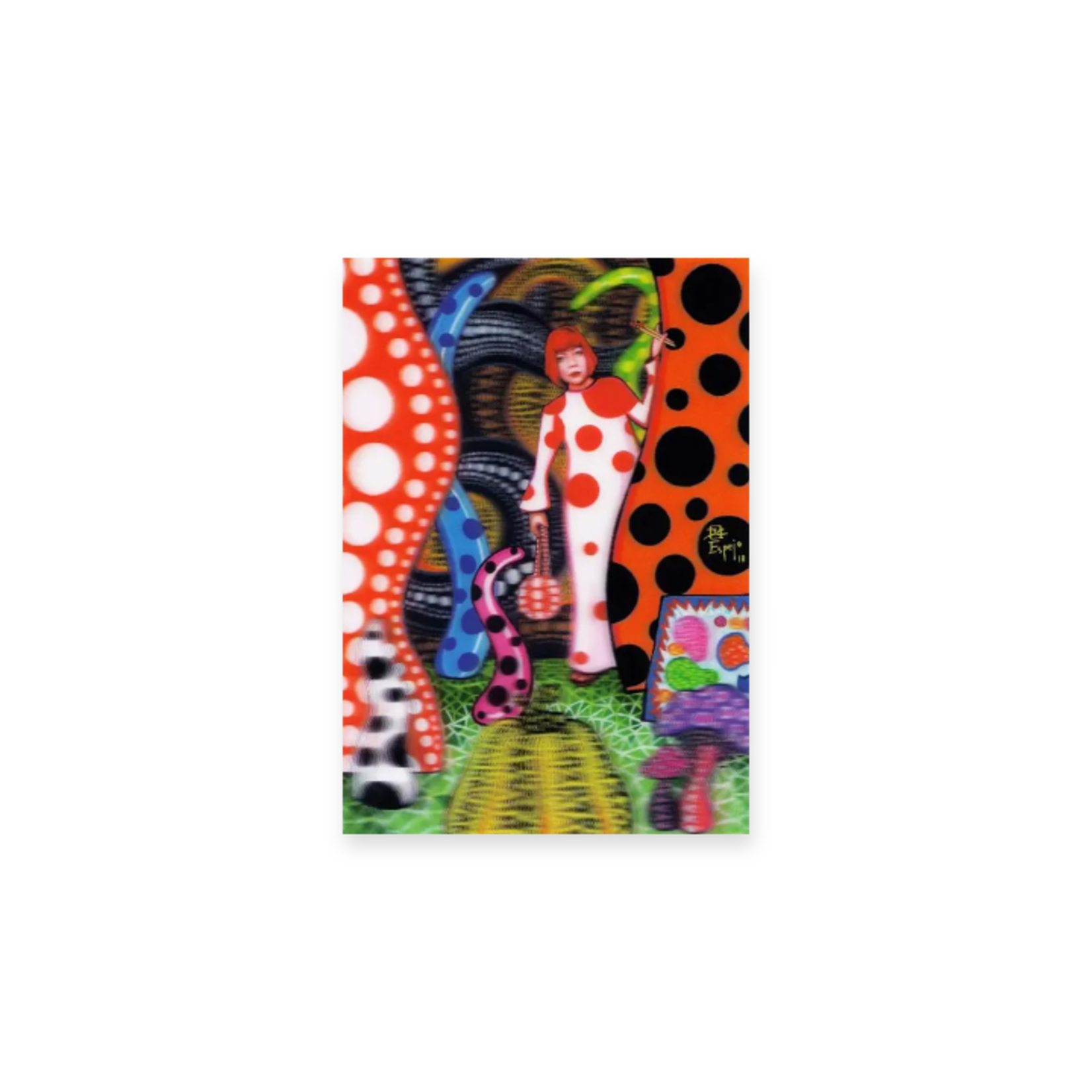 3D POSTCARD YAYOI KUSAMA