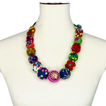 FAIRE (POMEGRANATE MOON) FELT NECKLACE MULTICOLORED