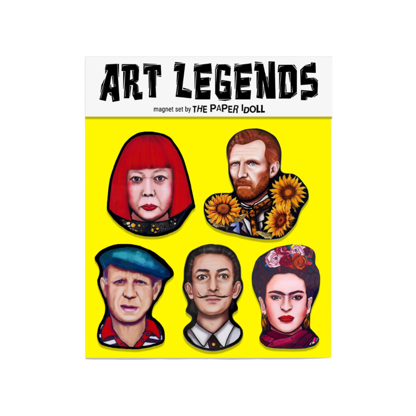 MAGNETIC LEGENDS 2 ART ICONS SET OF 5