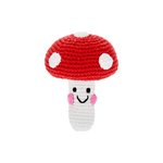 PEBBLE RED MUSHROOM RATTLE