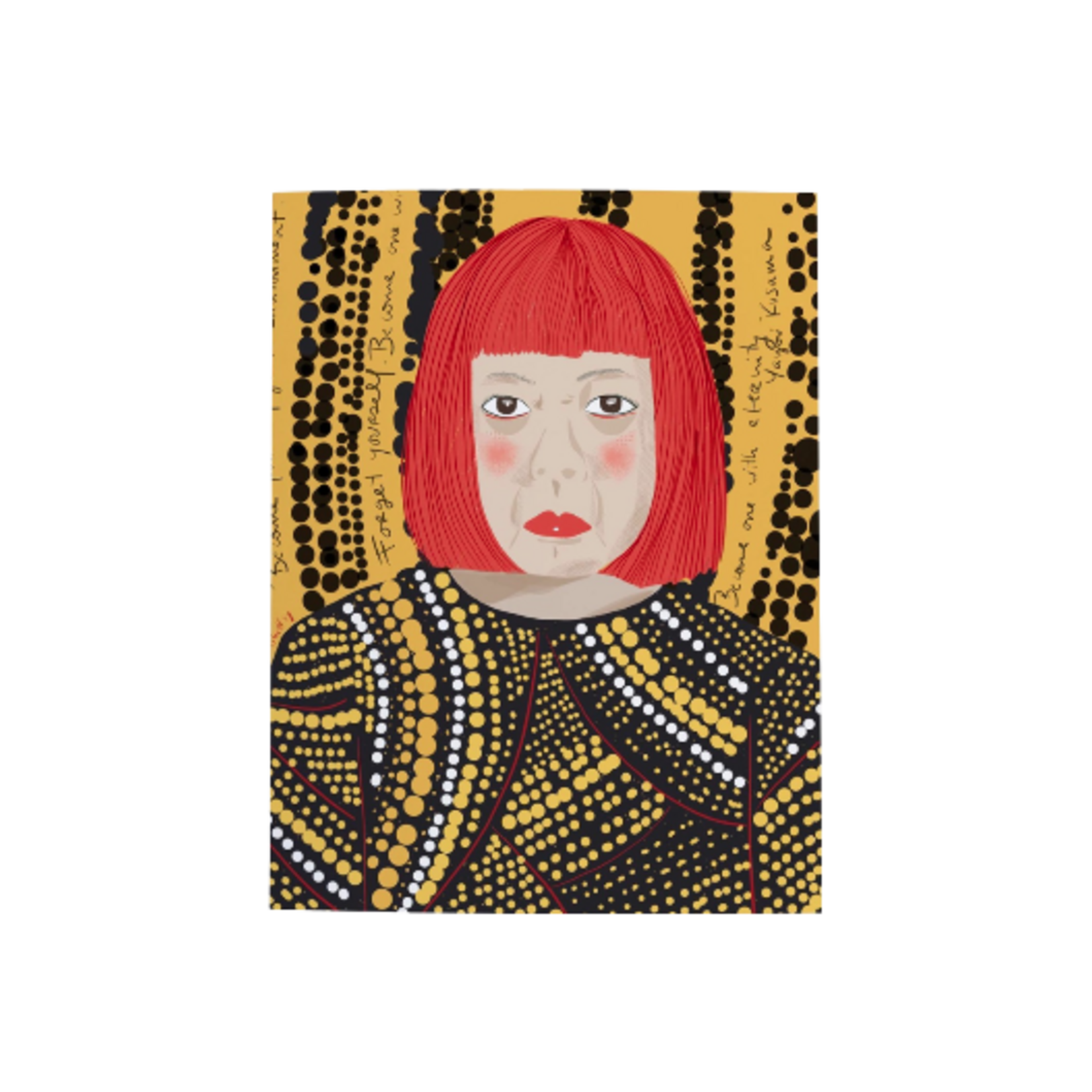 VIOLET RED STUDIO YAYOI KUSAMA GREETING CARD