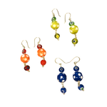 DOT MUSHROOM AND DOT BEAD ASSORTED EARRINGS