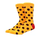 FAIRE (SOCK PANDA) ORANGE WITH BLK POLK DOTS SOCKS