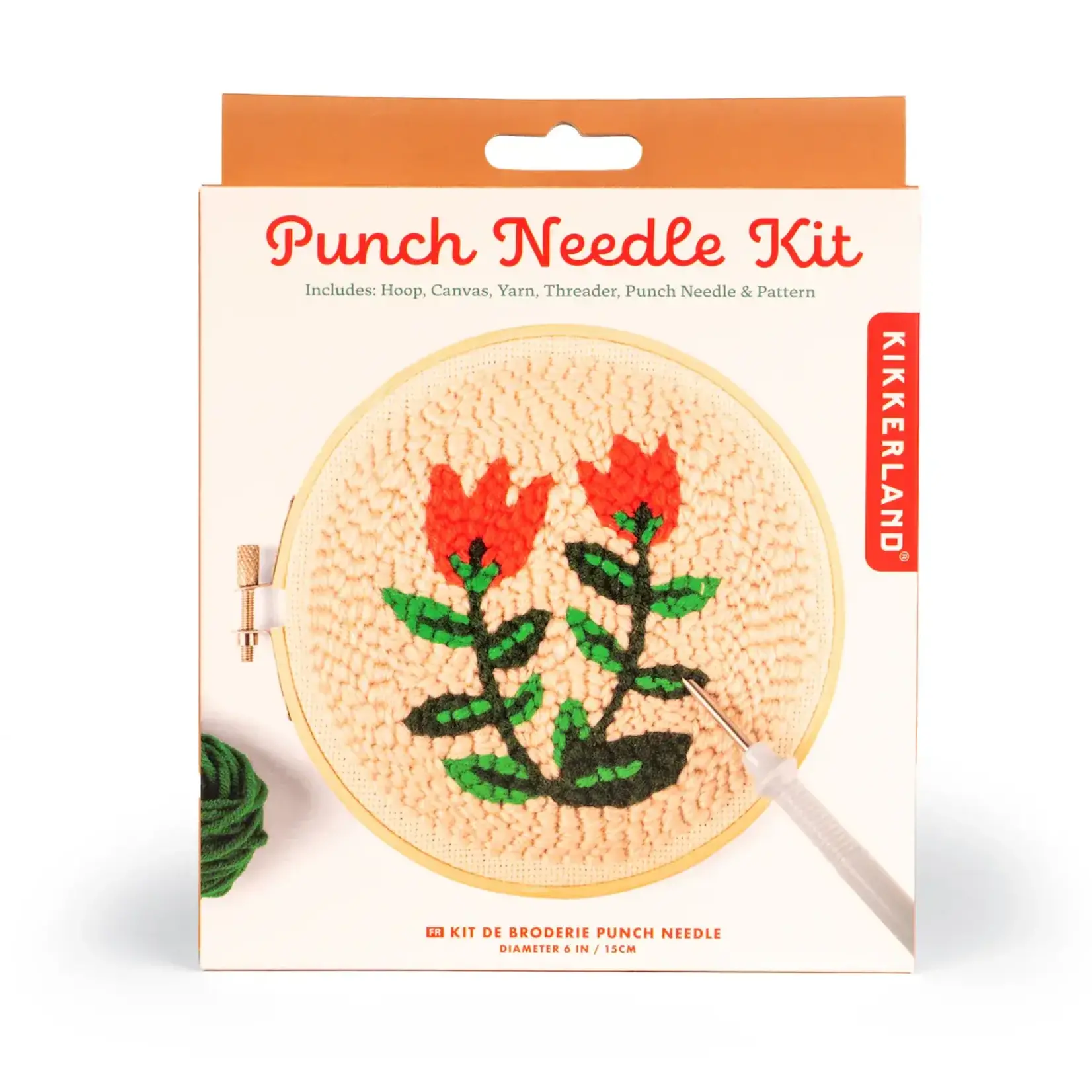 KIKKERLAND DESIGN TULIPS PUNCH NEEDLE KIT
